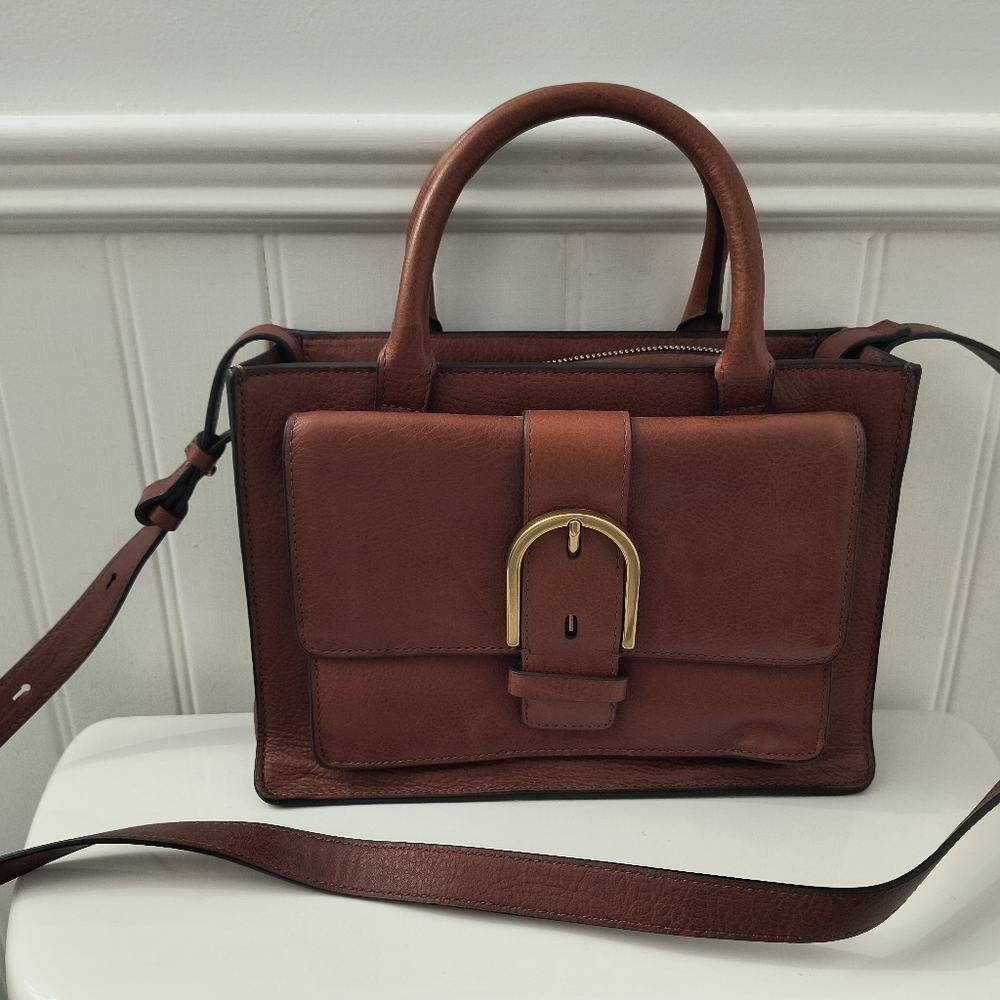 Brown leather Fossil Purse